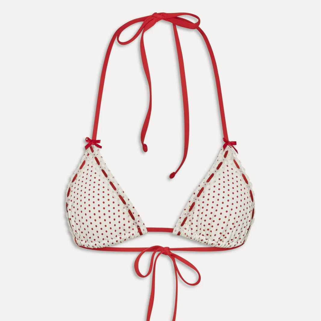 Polka Dot Tie Bikini Set