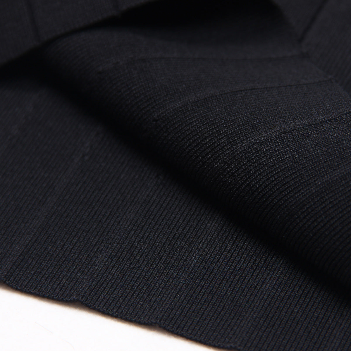 New fashionable and high-quality knitted collar slim fit short sleeved dress