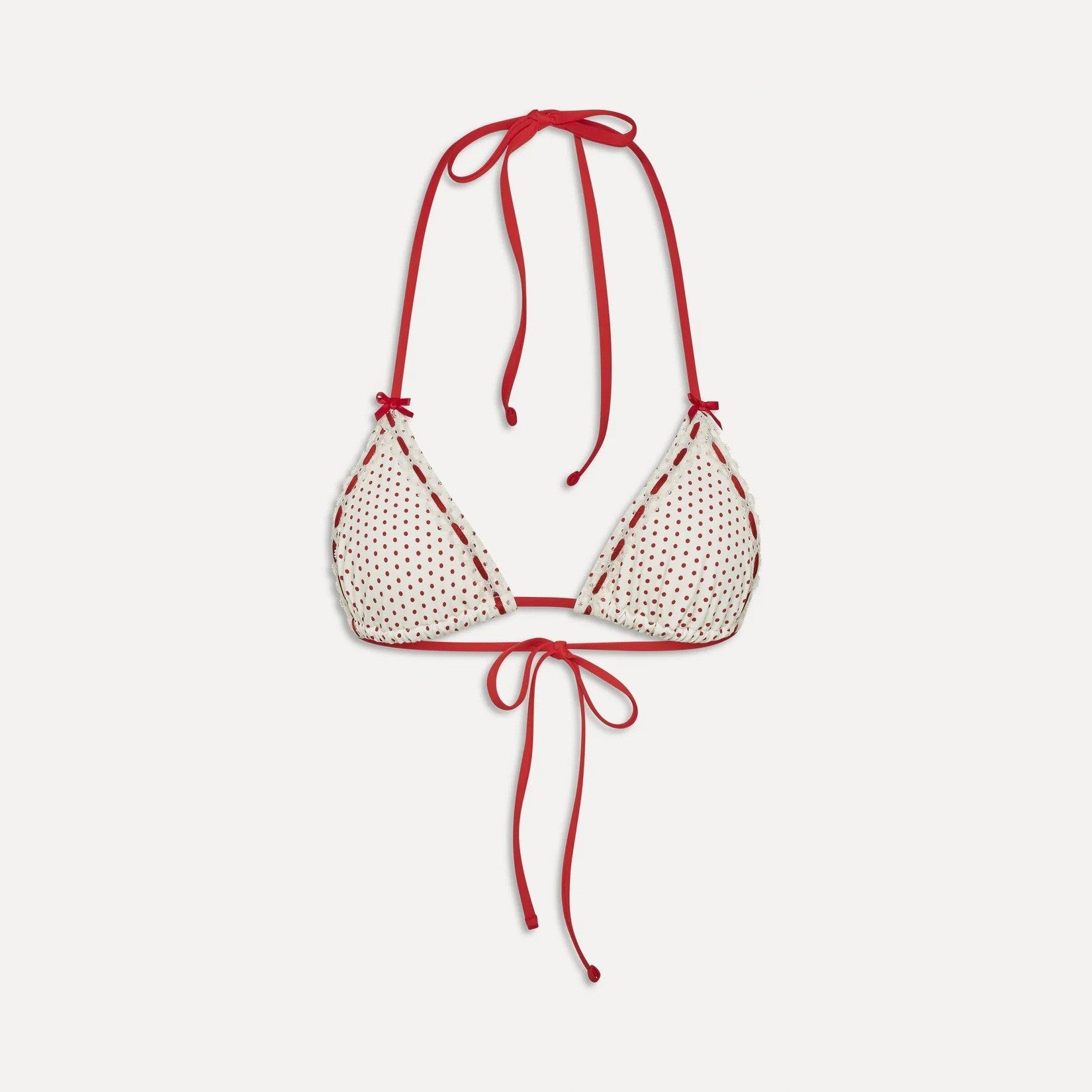 Wave dot bikini split swimsuit