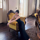 Invisible Strap Slim Fit Maxi Dress – Sexy High-End Look