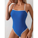 Women's Color-block One-piece Swimsuit Beach Hot Spring Bathing Suit