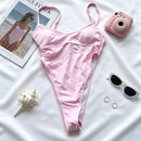 Strapless Low-Cut Sleeveless Backless Women Bikini