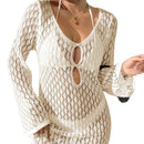Lace-up Sexy Beach Dress for Women, Bikini Cover-Up