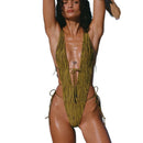 Backless one-piece swimsuit