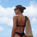 Bikini with Steel Support, Solid Color, Separated Women's Swimsuit