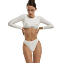 Bikini with Steel Support, Long Sleeve, Two-Piece Women's Swimwear