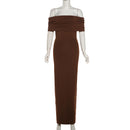 One Shoulder Backless Bodycon Maxi Dress – Sexy Sling