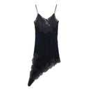 French design lace velvet dress for women's wear