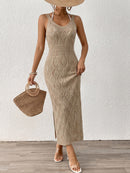 beach cover-up women's casual sleeveless dress simple beach tunic