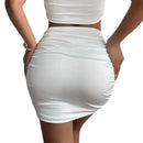 One Shoulder Bodycon Mini Skirt – Sexy Hip Enhancing Cut
