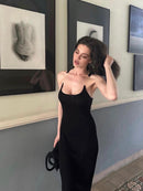 Invisible Strap Slim Fit Maxi Dress – Sexy High-End Look