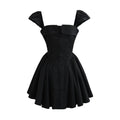Strapless Slim Fit Camisole Jumpsuit Mini Skirt – Black