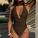 Deep V Neck Hanging Bikini