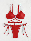 High waisted bikini women's swimsuit
