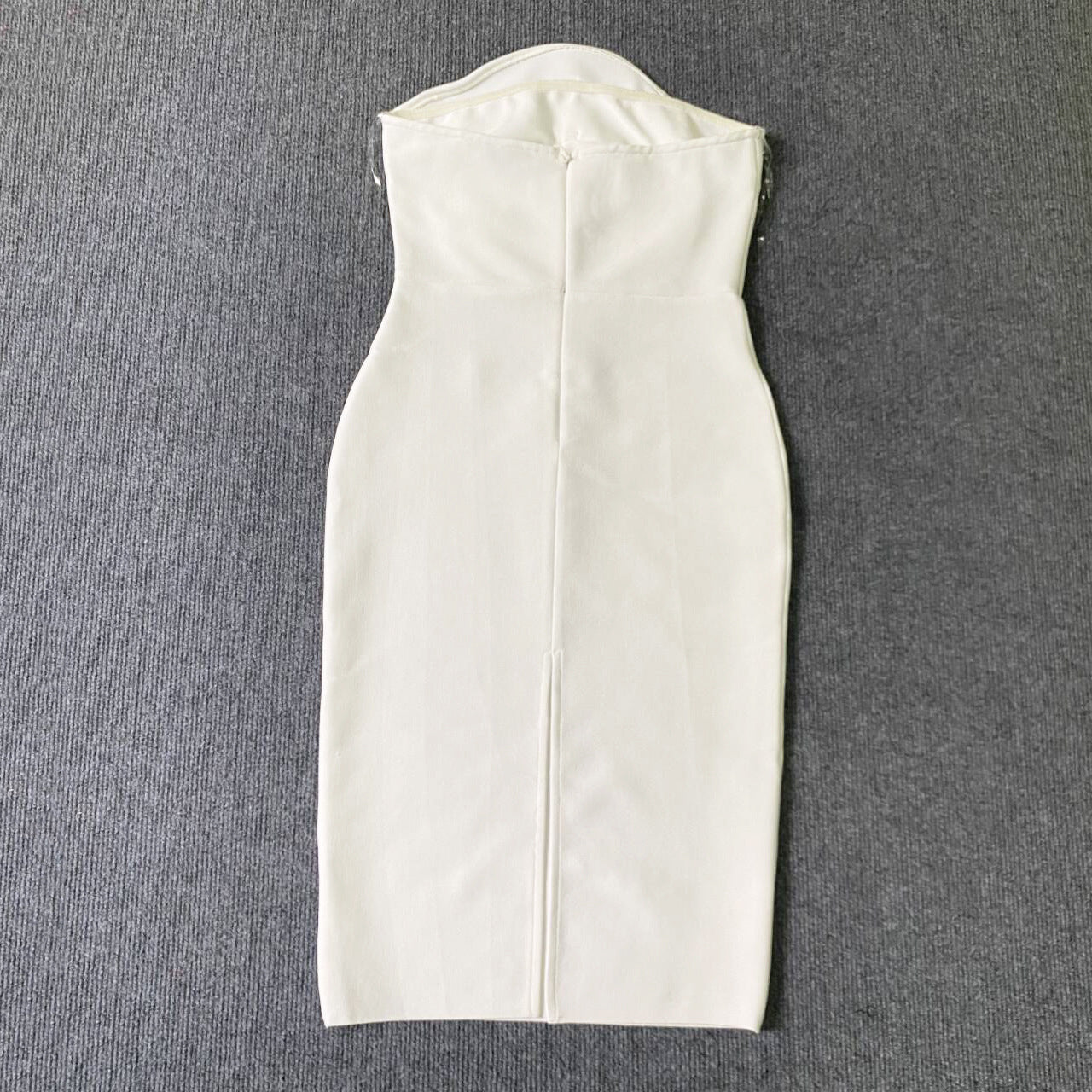 White Floral Bandage Midi Dress – French Party Style