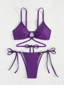 High waisted bikini women's swimsuit