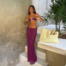 Long Dress Three-Piece Set Bikini Swimwear for Women