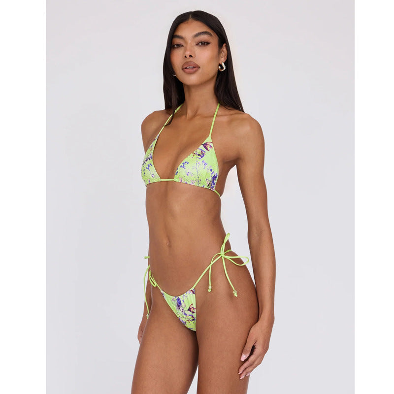 Floral Lace Four-Piece Swim Set