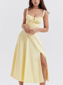 Ladies Fashion summer dresses women  maxi floral slip backless womens dresses elegant