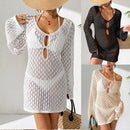 Lace-up Sexy Beach Dress for Women, Bikini Cover-Up