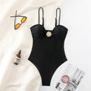 Female metal shell slim fit one-piece