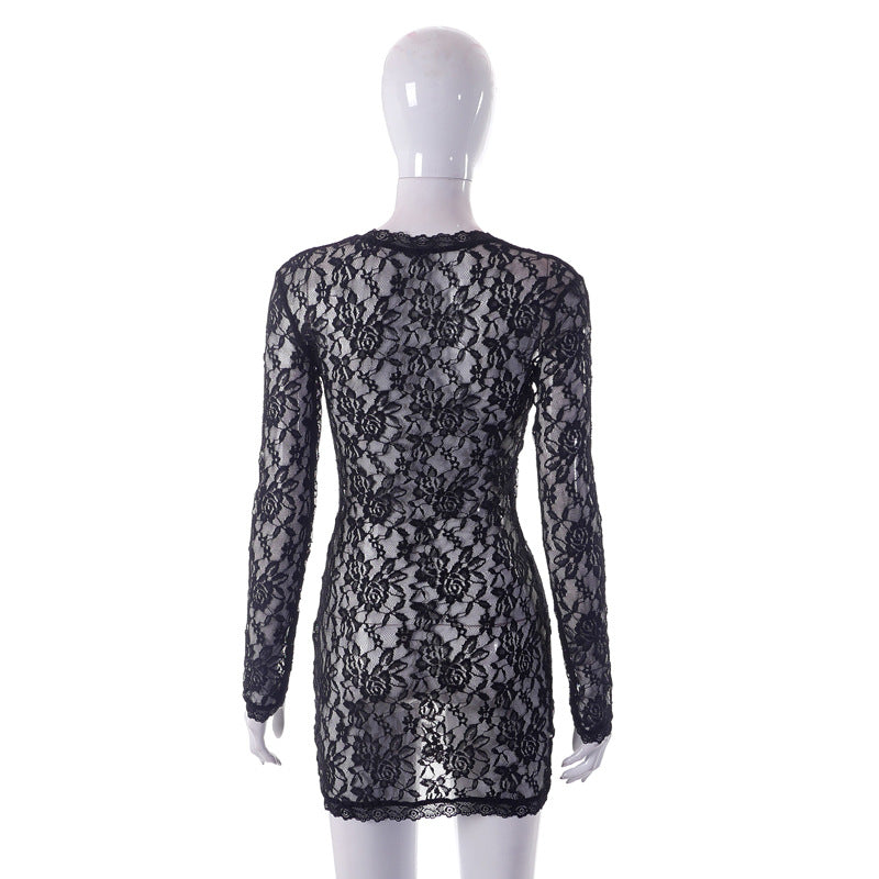 Lace Sheer Slip Nightdress