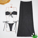 Long Dress Three-Piece Set Bikini Swimwear for Women