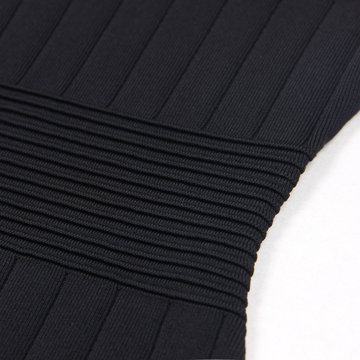 New fashionable and high-quality knitted collar slim fit short sleeved dress