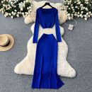 Square Neck Knit Mini Dress – Sexy Slim Fit Bodycon