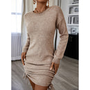 Women's Dress Solid Color Long Sleeve Knitwear Fashion Backless Sweater Women
