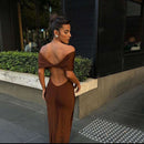 One Shoulder Backless Bodycon Maxi Dress – Sexy Sling