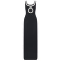 Womens Black Sleeveless Sling Design Diamond Party Club Bandage Dress