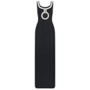 Womens Black Sleeveless Sling Design Diamond Party Club Bandage Dress